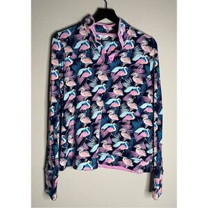 Crown & Ivy Flamenco Print Long Sleeve Pullover Size M